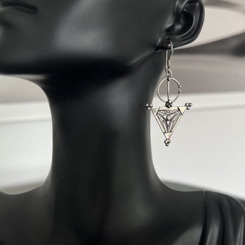 Berber_Kreuz_4 handgefertigte Silber Ohrringe mit Berber Kreuz petit Marrakech