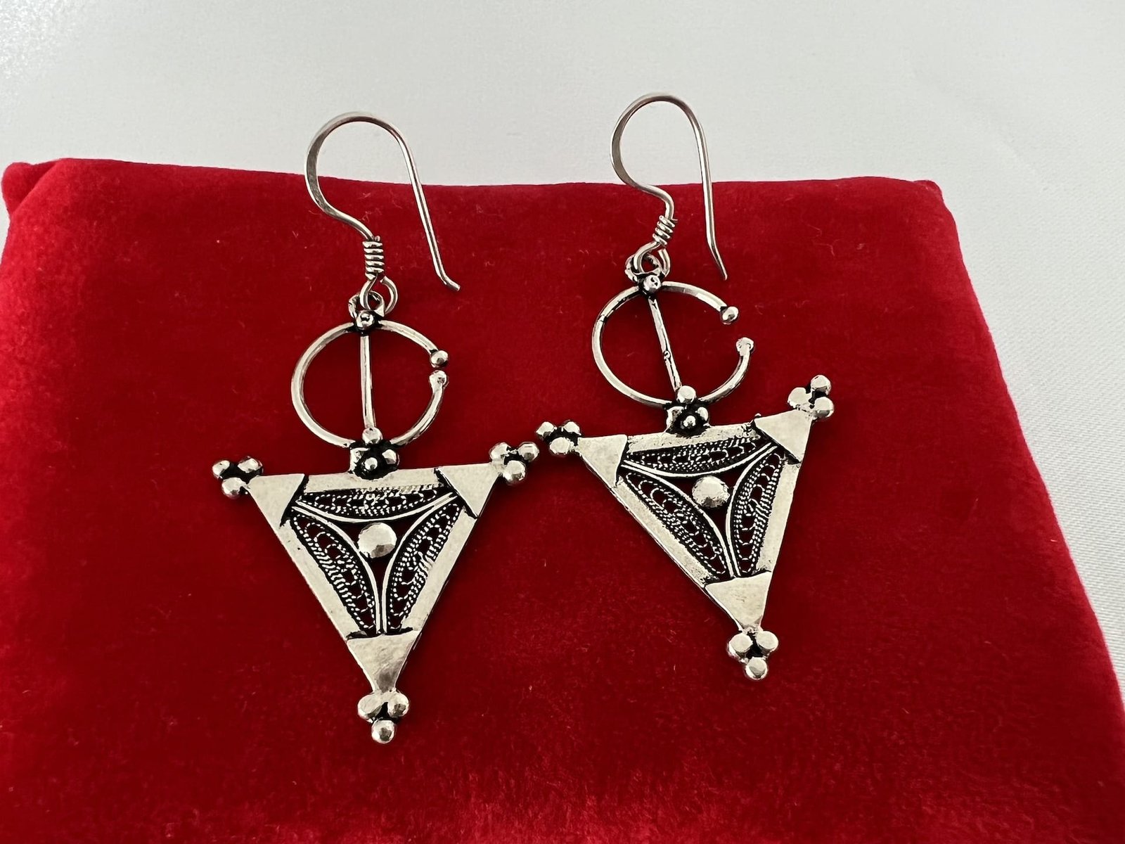 Berber_Kreuz_8 handgefertigte Silber Ohrringe mit Berber Kreuz petit Marrakech