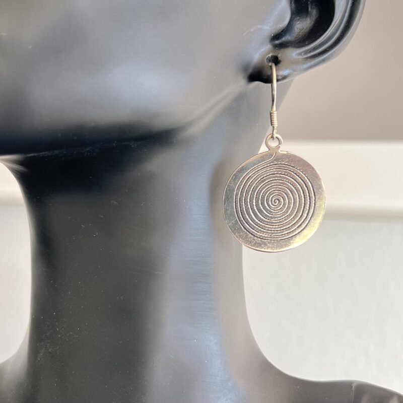 Silber_Ohrringe_Spirale_rund_bei_petit_Marrakech_02 handgefertigter Silber Schmuck aus Marokko