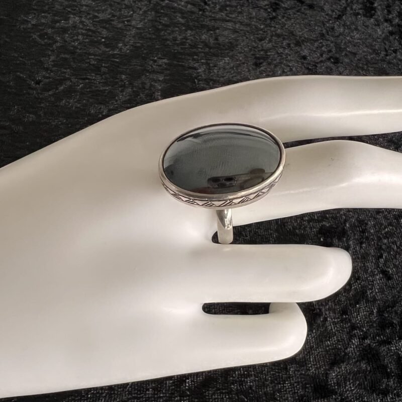Ring_Hämatid_klassisch_bei_petit_Marrakech_01 handgefertigter Silber Schmuck aus Marokko